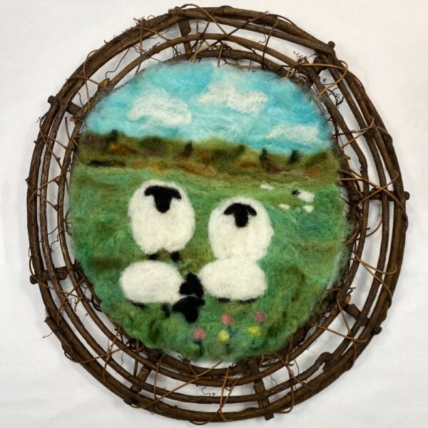 Sheep & Flock Wool Painting